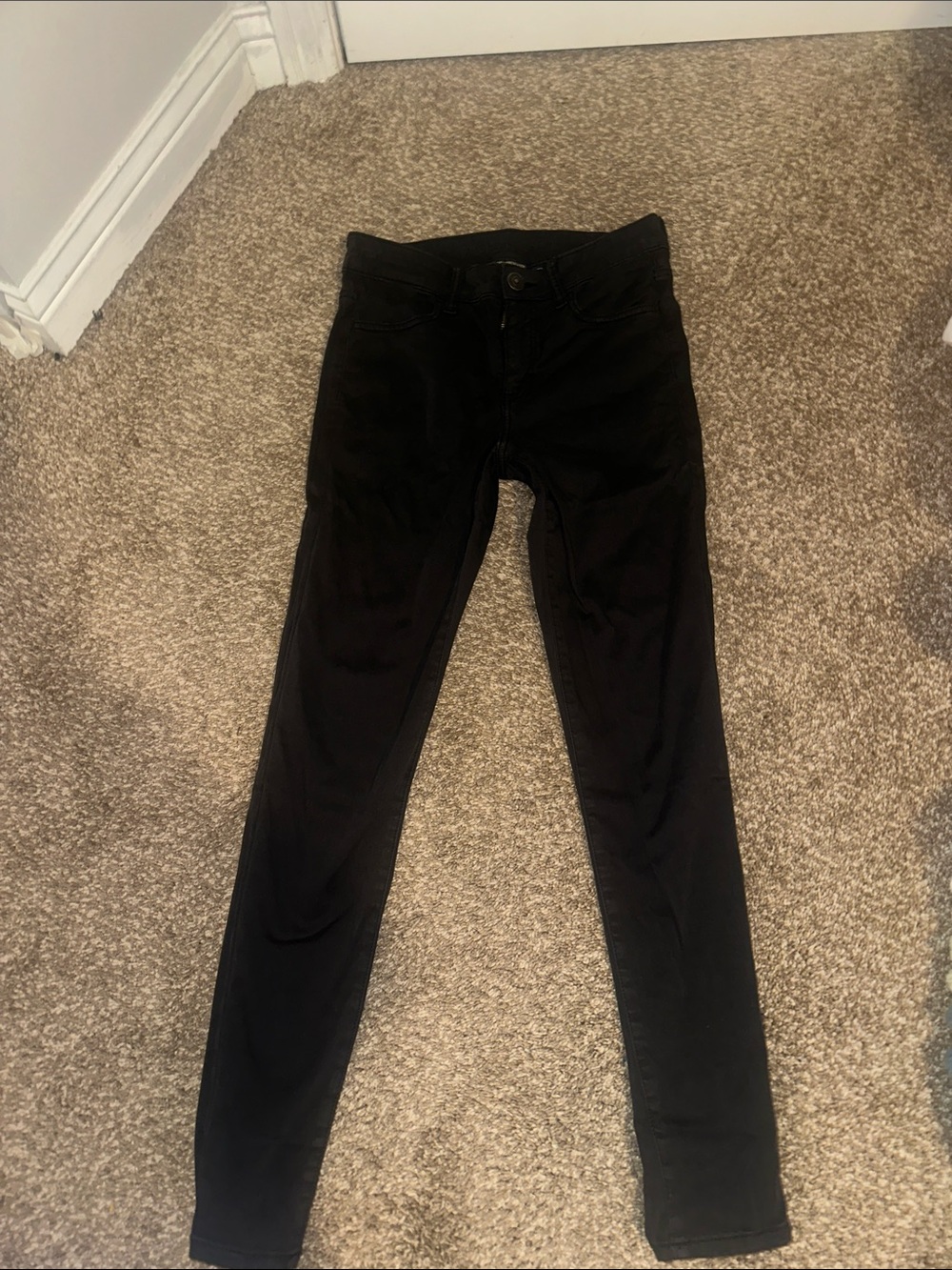 American Eagle Outfitters Black Skinny High-Rise Pants